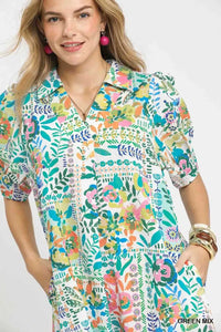 Umgee Folk Print Midi Dress with Side Pockets 100100974411206 62 Affordable Fashion Under $100 Jerry's Apparel 