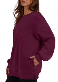 Casual Solid Color Long Sleeve Sweatshirt 100100430421753 39 Affordable Fashion Under $100 Jerry's Apparel 