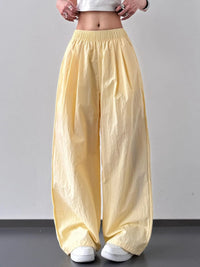 Wide Leg Elastic Waist Pants