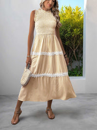 Striped Smocked Sleeveless Tiered Midi Dress 100100055203961 49 Affordable Fashion Under $100 Jerry's Apparel 
