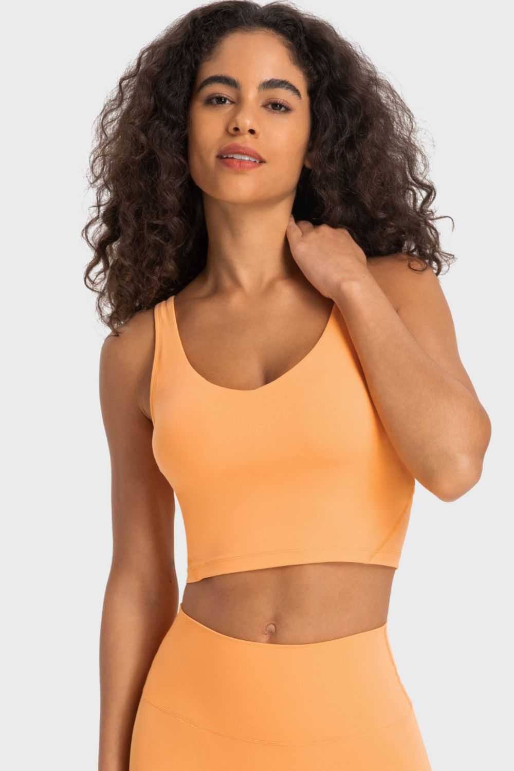 Millennia Deep V-Neck Crop Sports Bra 100100684956780 24 Affordable Fashion Under $100 Jerry's Apparel 