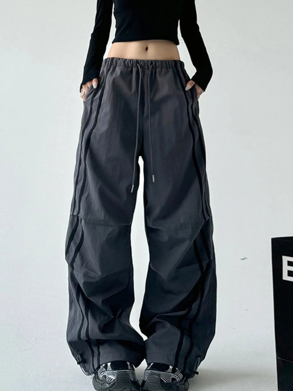 Side Stripes Wide Leg Pants
