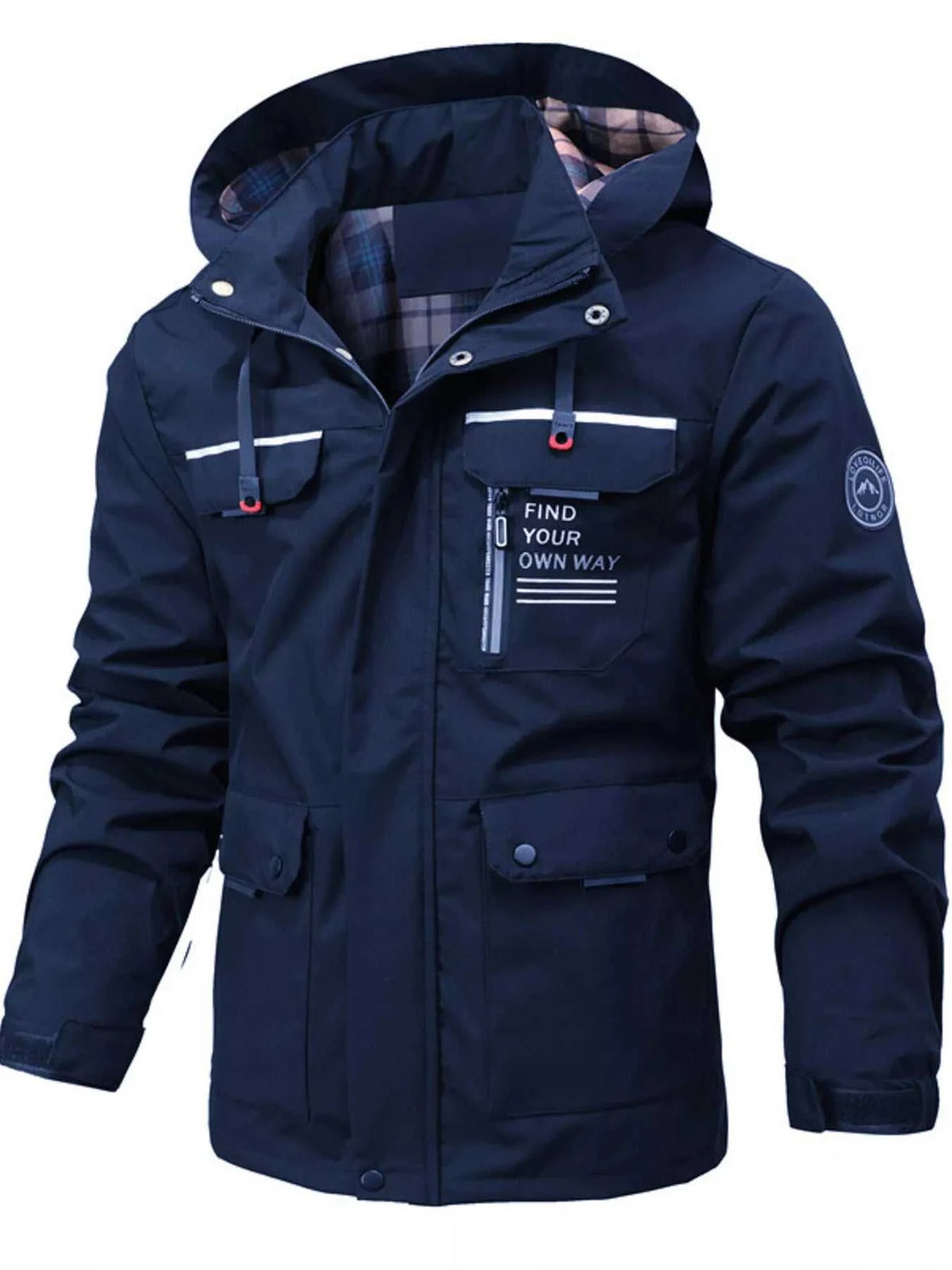 Men's Plus Size Hooded Outdoor Windproof Coat 100400801151125 90 Affordable Fashion Under $100 Jerry's Apparel 