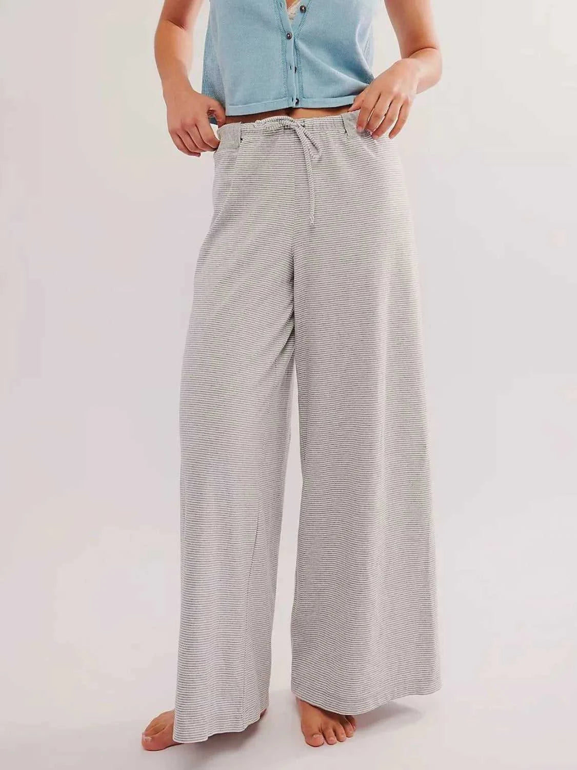 Drawstring Striped Wide Leg Pants 100100604831238 31 Affordable Fashion Under $100 Jerry's Apparel 