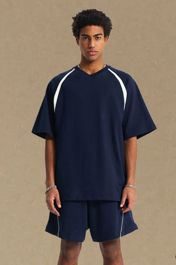 Men's Contrast Half Sleeve T-Shirt