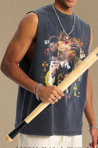 Men's Graphic Round Neck Tank