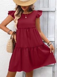 Ruffle Sleeve Tiered Mini Dress 100100406659839 28 Affordable Fashion Under $100 Jerry's Apparel 