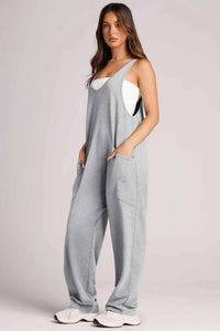 Lovelet Wide Strap Jumpsuit with Pockets 100100197263170 33 Affordable Fashion Under $100 Jerry's Apparel 