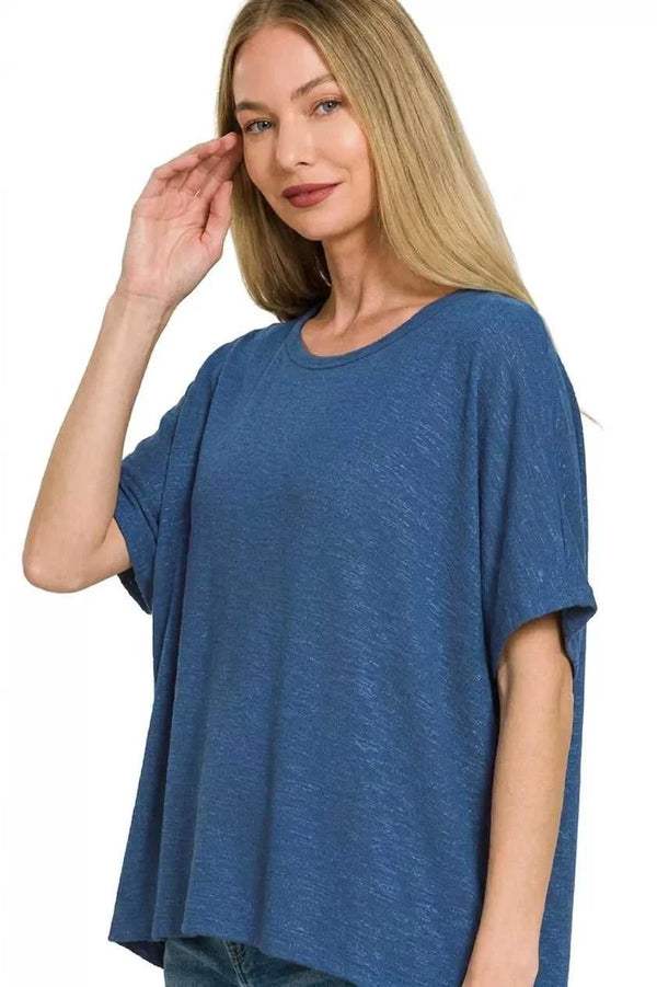 Zenana Oversized Slub Hacci Top 100100266152870 21 Affordable Fashion Under $100 Jerry's Apparel 