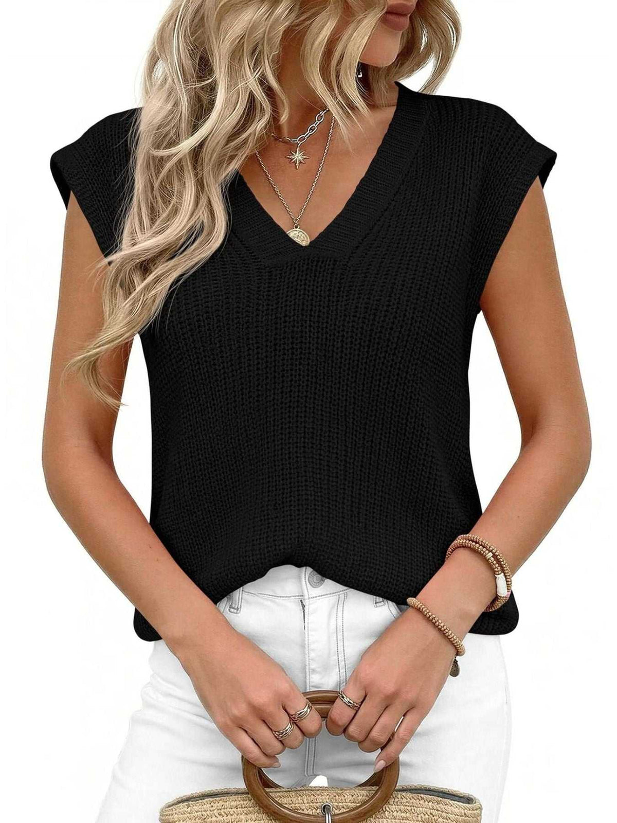 V-Neck Sweater Vest 100100981725445 37 Affordable Fashion Under $100 Jerry's Apparel 