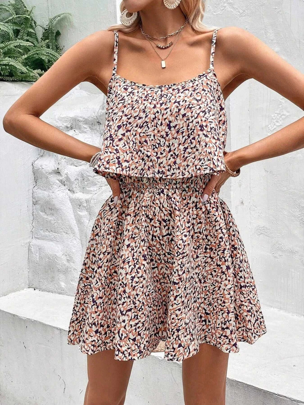 Printed Spaghetti Strap Romper 100100937562778 27 Affordable Fashion Under $100 Jerry's Apparel 