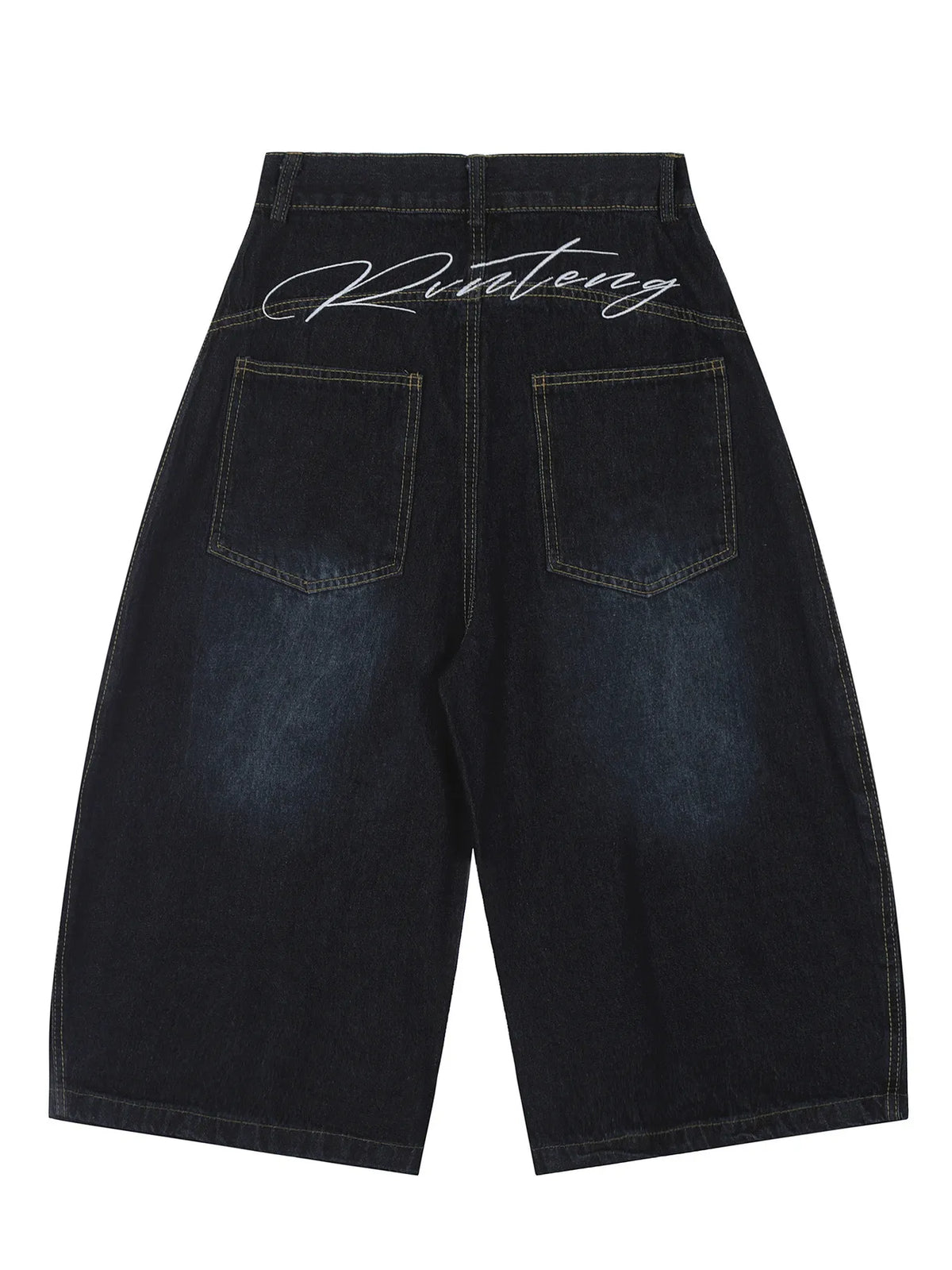 Men's Oversized Wide-Leg Denim Shorts