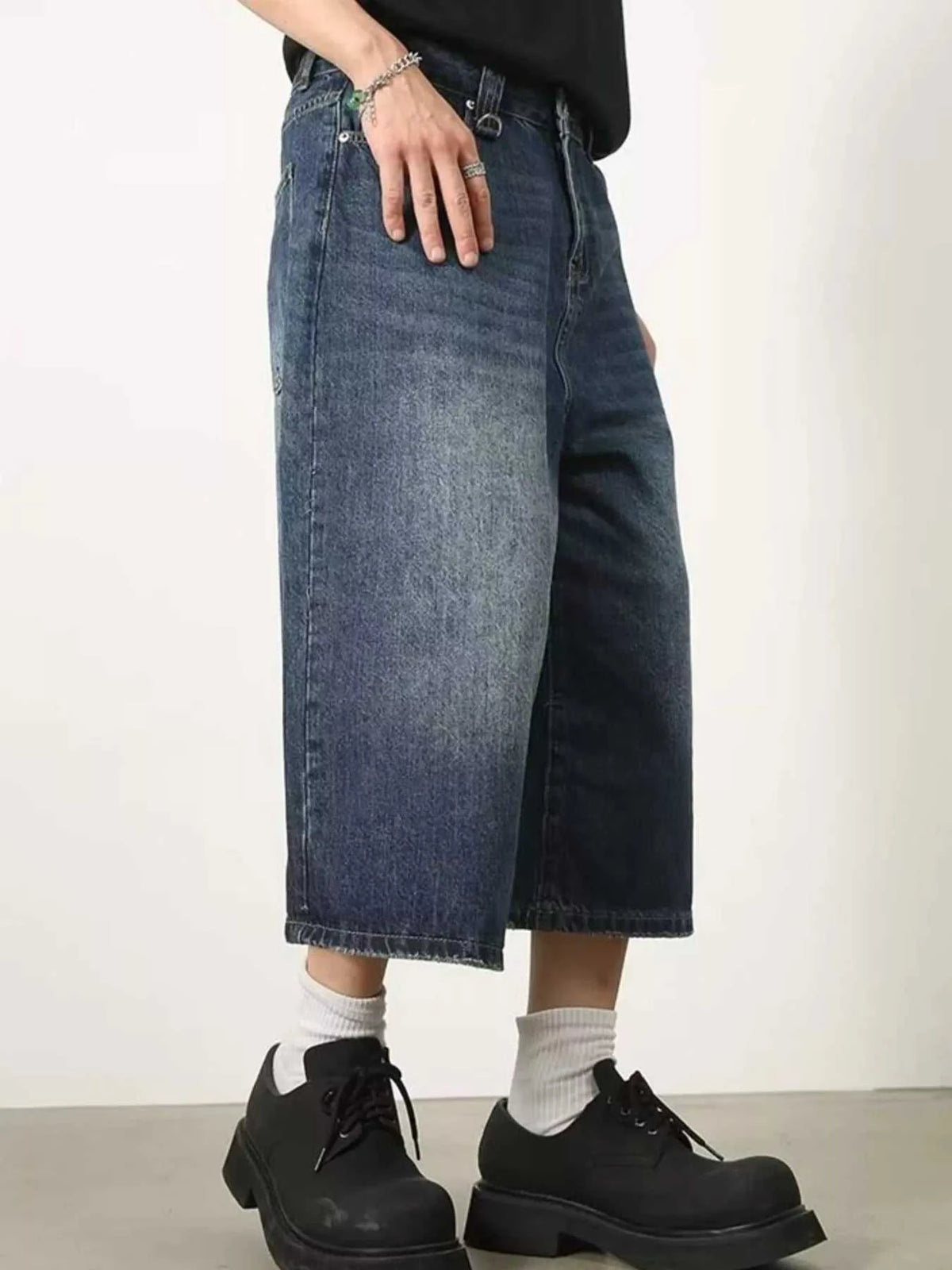 Men's Full Size Wide Leg Cropped Jeans Plus Size 100400455250579 28 Affordable Fashion Under $100 Jerry's Apparel 