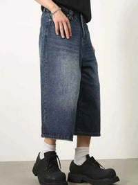 Men's Full Size Wide Leg Cropped Jeans Plus Size 100400455250579 28 Affordable Fashion Under $100 Jerry's Apparel 