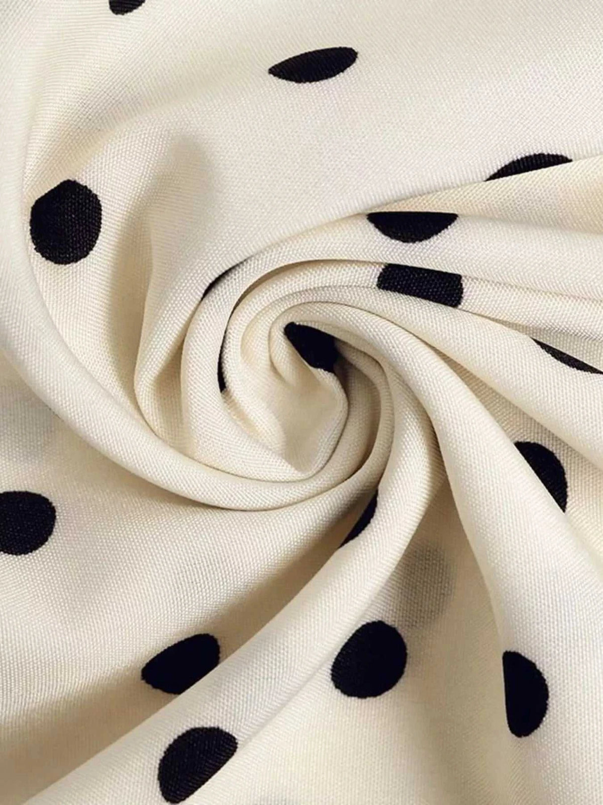 Polka Dot Tie Front Long Sleeve Midi Dress 100100412285779 42 Gifts for Her Jerry's Apparel 