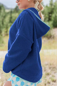 Sherpa Quarter-Zip Dropped Shoulder Hoodie 100100591571327 47 Affordable Fashion Under $100 Jerry's Apparel 