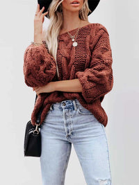 Chunky Cable Knit Long Sleeve Sweater 100100564229501 50 Affordable Fashion Under $100 Jerry's Apparel 