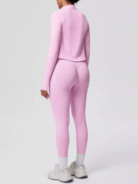 Tank & Zip-Up Jacket and Leggings Three-Piece Active Set 101006896695096 129 Comfortable Weekend Sets Jerry's Apparel 