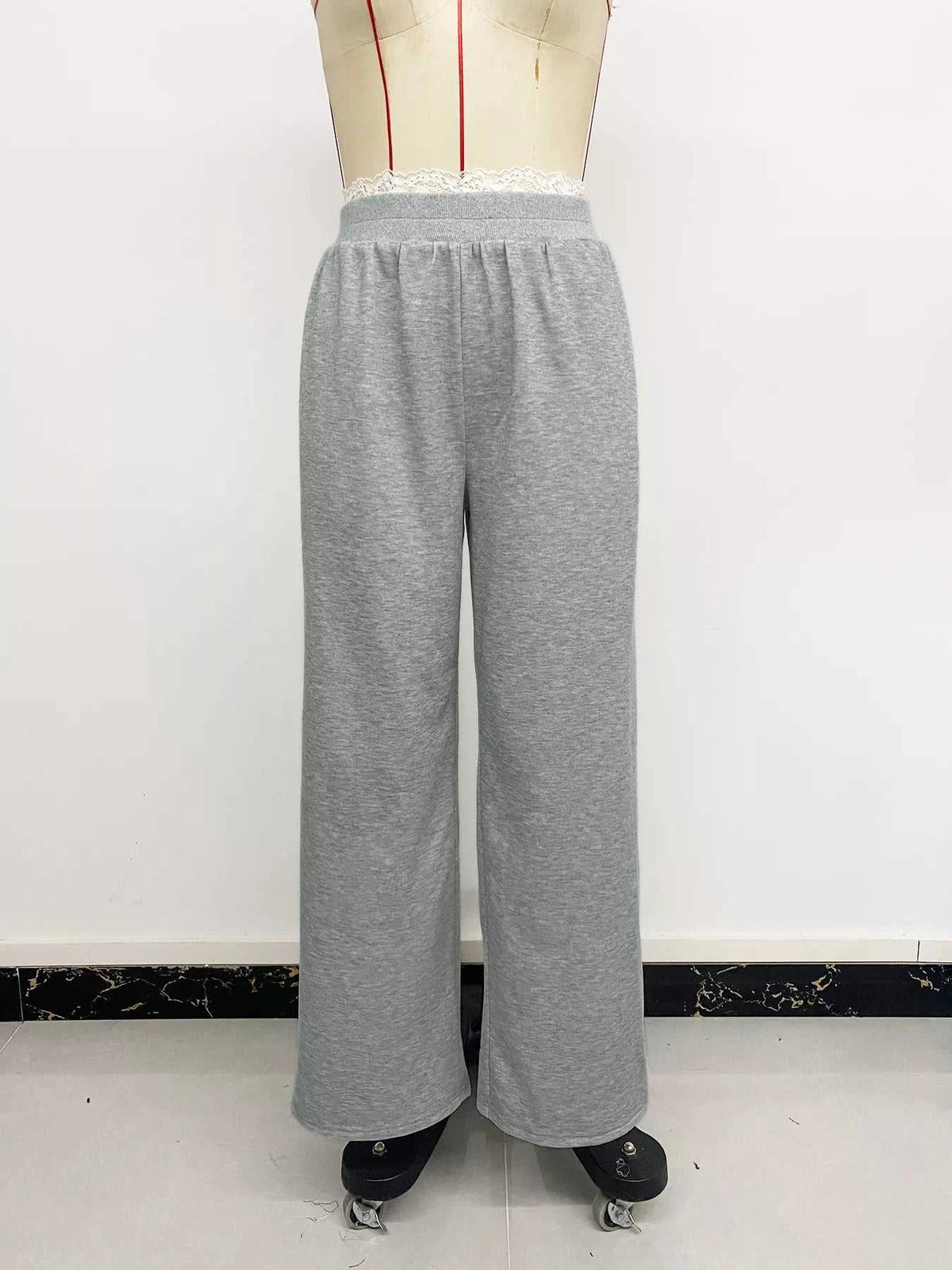 Lace Detail Wide Leg Casual Pants 100100750566333 33 Affordable Fashion Under $100 Jerry's Apparel 