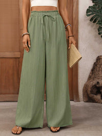 Wide Leg Drawstring Waist Pants 100100649935960 32 Affordable Fashion Under $100 Jerry's Apparel 