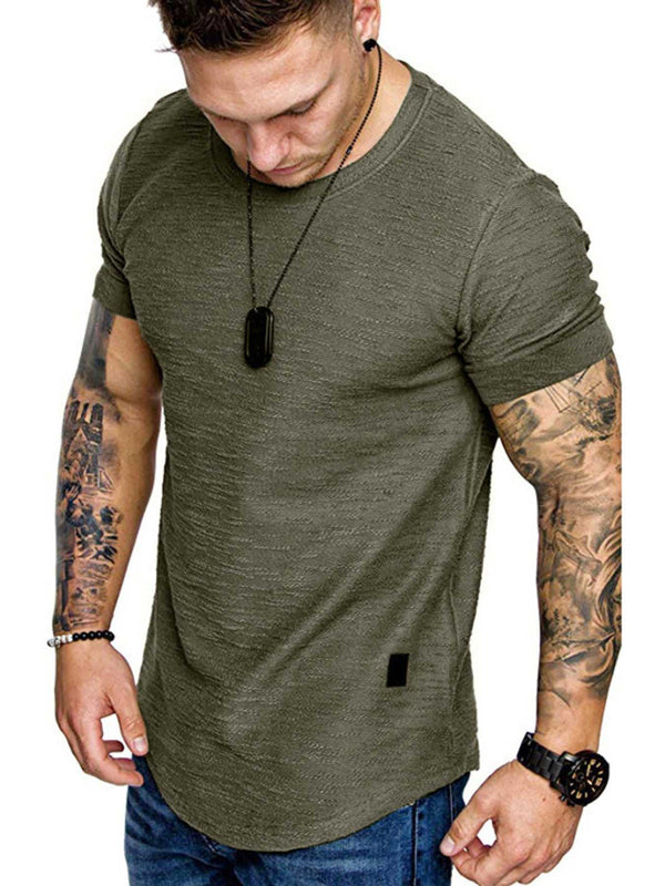 Men's Round Neck Slim Fit Casual T-Shirt 100400972198169 27 Affordable Fashion Under $100 Jerry's Apparel 