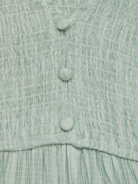 V-Neck Ruffled Cap Sleeve Dress