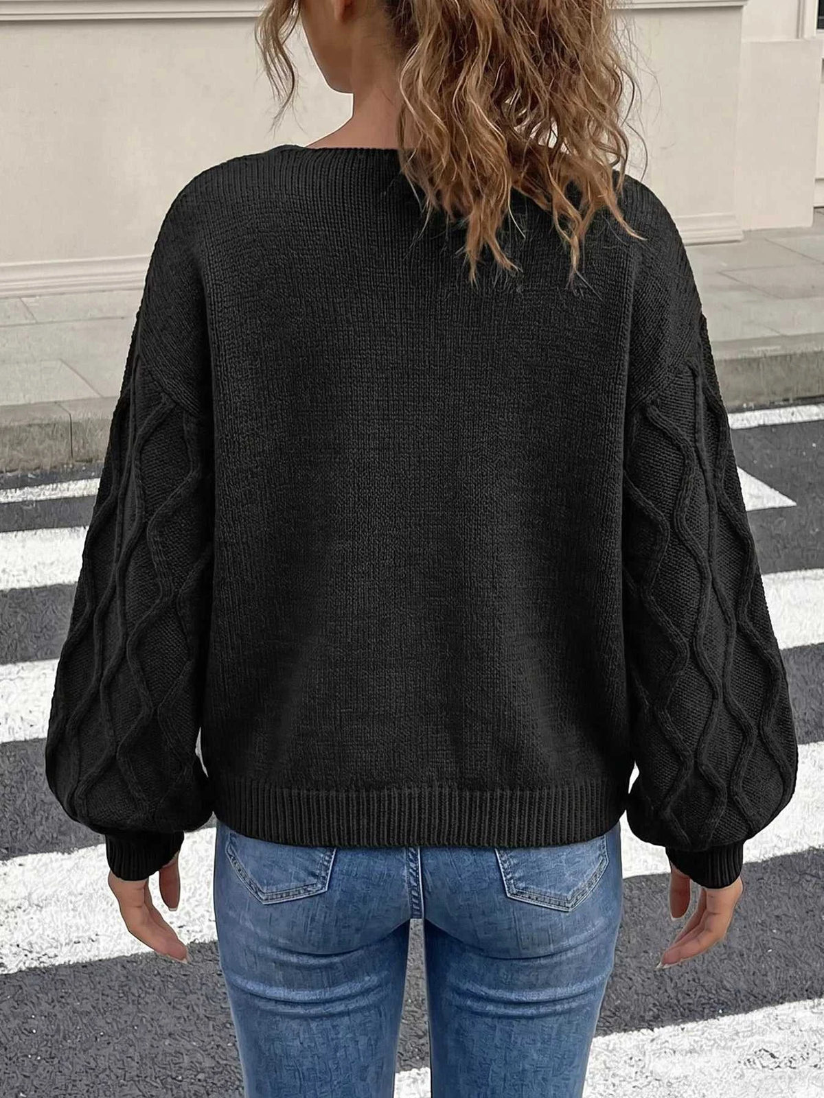 Snowflake Textured V-Neck Sweater 101002212171336 40 Affordable Fashion Under $100 Jerry's Apparel 