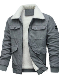 Men's Full Size Sherpa-Lined Corduroy Jacket Plus Size 100400669891949 79 Affordable Fashion Under $100 Jerry's Apparel 