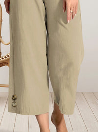 Wide Leg Cropped Pants
