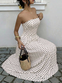 Polka Dot Tube A-Line Dress 100100003378935 36 Gifts for Her Jerry's Apparel 