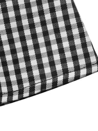 Gingham Lace-Trim V-Neck Long Sleeve A-Line Maxi Dress 101001996406806 52 Affordable Fashion Under $100 Jerry's Apparel 