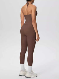 Halter Neck Cami and High-Waisted Leggings Active Set 101006856970414 89 Affordable Fashion Under $100 Jerry's Apparel 