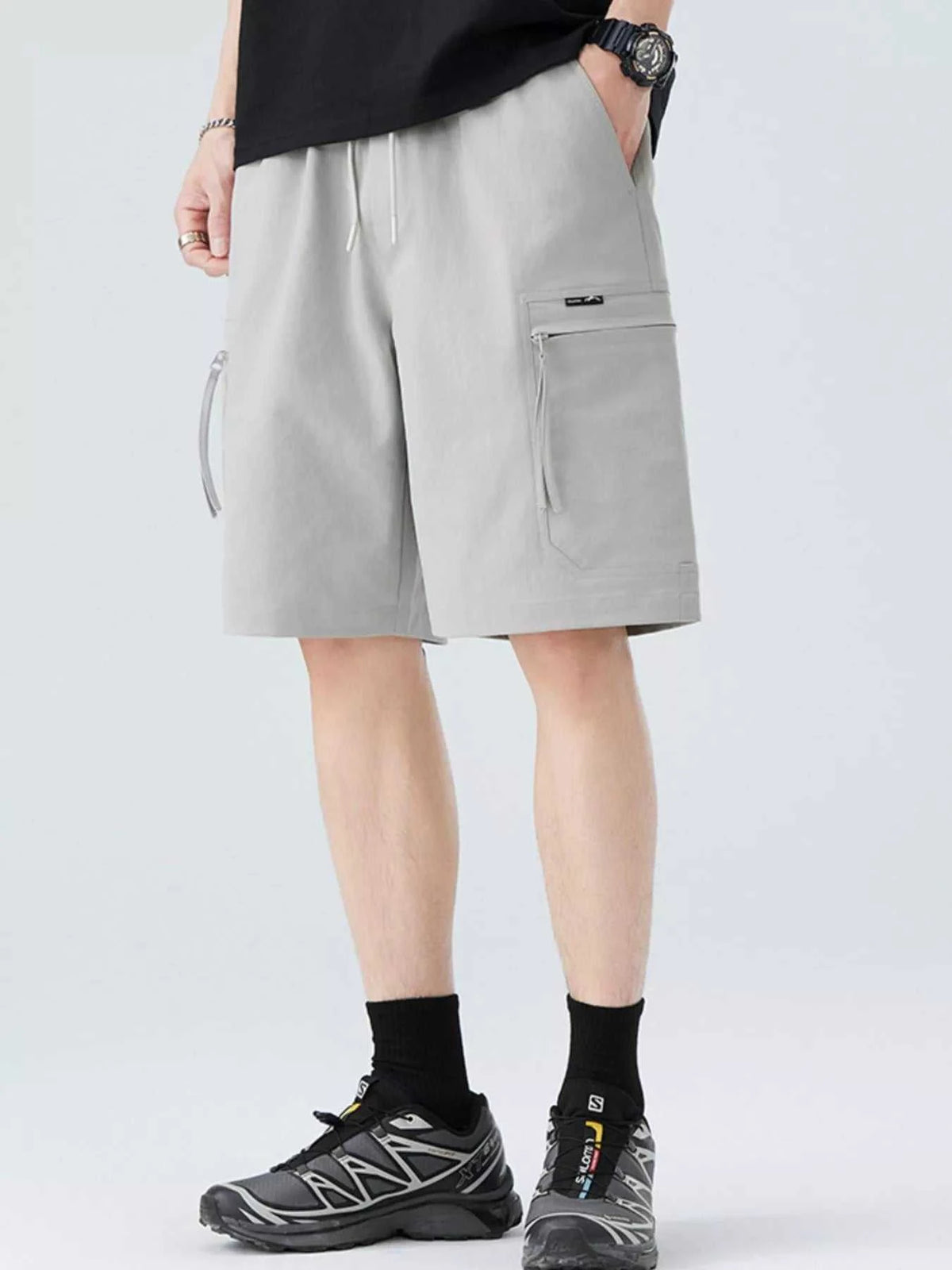 Men's Plus Size Drawstring Casual Cargo Shorts 100400260821001 58 Affordable Fashion Under $100 Jerry's Apparel 