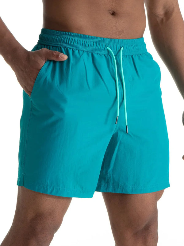 Men's Plus Size Drawstring Shorts with Pockets
