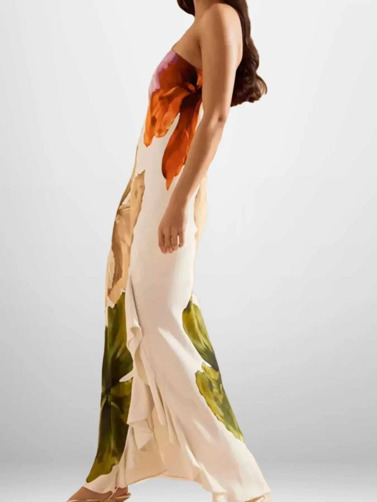 Full Size Floral Print One-Shoulder Maxi Dress Plus Size 100100092271927 40 Affordable Fashion Under $100 Jerry's Apparel 