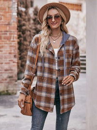 Oversized Plaid Button Up Shacket 100100074094768 50 Affordable Fashion Under $100 Jerry's Apparel 