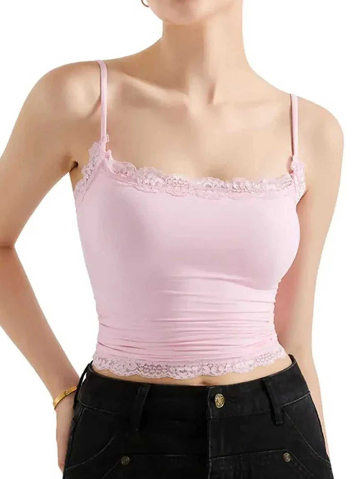 Lace Trim Cami Top 100100194437345 21 Affordable Fashion Under $100 Jerry's Apparel 