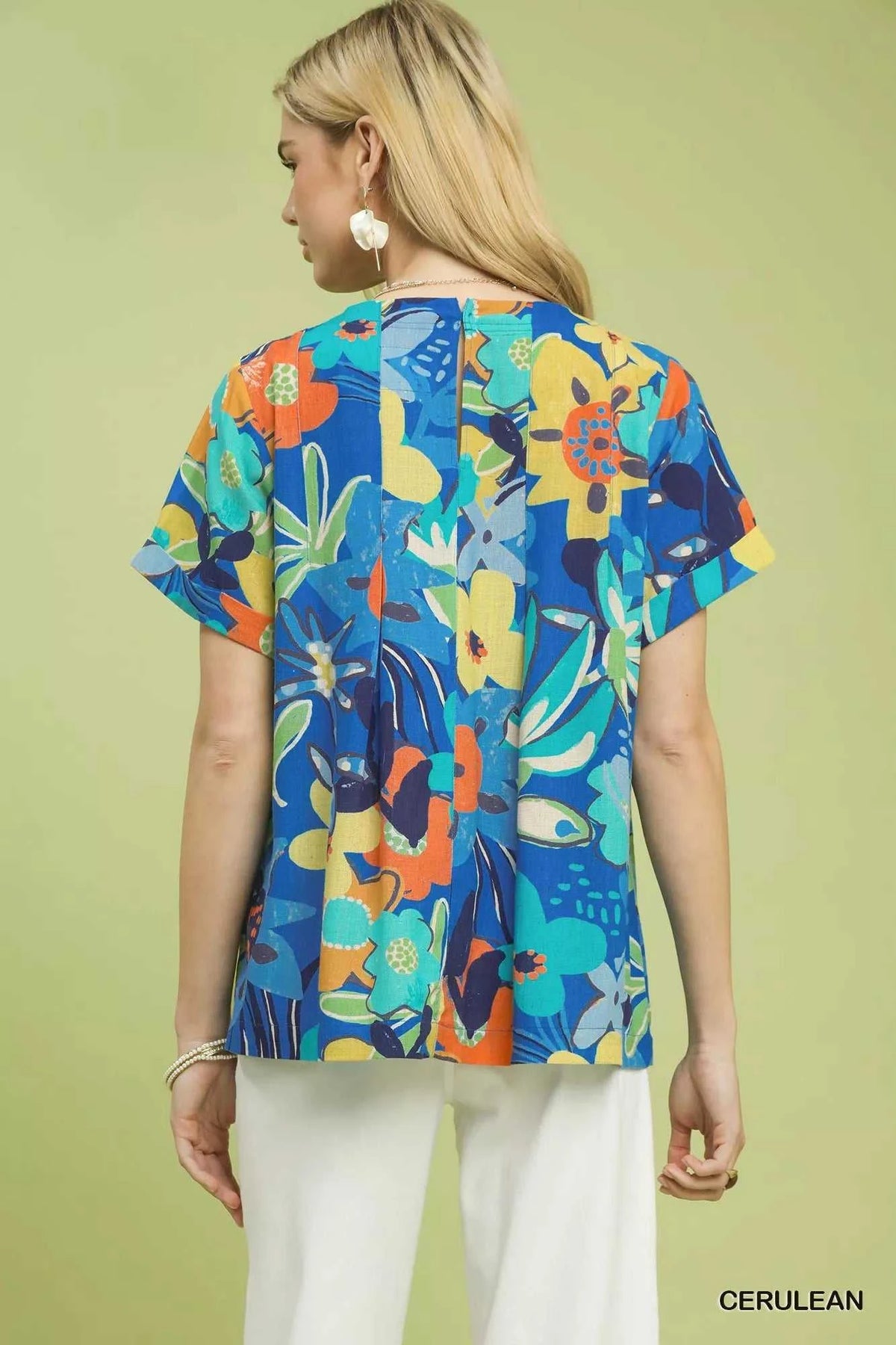 Umgee Abstract Floral Pleated Blouse 100100045911833 49 Affordable Fashion Under $100 Jerry's Apparel 