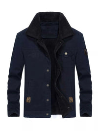 Men's Plus Size Solid Color Sherpa Lined Jacket 100400049406242 91 Affordable Fashion Under $100 Jerry's Apparel 