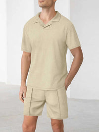Men's Full Size Short Sleeve Top and Shorts Matching Set Plus Size 100400785786313 42 Affordable Fashion Under $100 Jerry's Apparel 