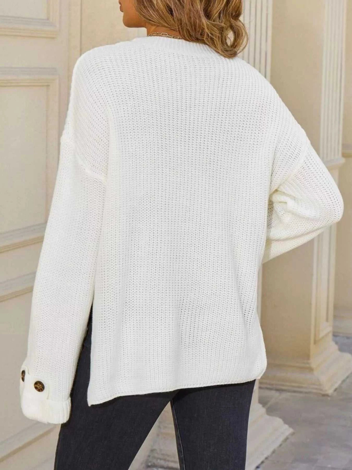 Pocket Detail Round Neck Sweater 100100321906852 48 Affordable Fashion Under $100 Jerry's Apparel 