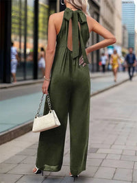 Perfee Tied Grecian Wide Leg Jumpsuit 100100770405128 36 Affordable Fashion Under $100 Jerry's Apparel 