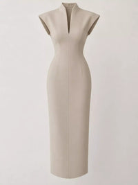 Slit Sleeveless Bodycon Midi Dress 101001165760167 45 Gifts for Her Jerry's Apparel 