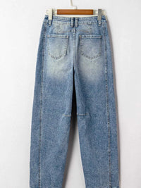 Vintage Washed Seam Detail Shift Jeans 100100563839679 76 Affordable Fashion Under $100 Jerry's Apparel 