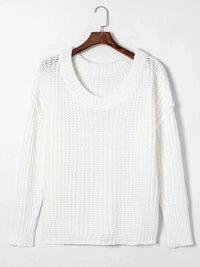 Ribbed Knit Round Neck Slouchy Chunky Sweater 100100533705787 48 Affordable Fashion Under $100 Jerry's Apparel 