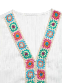 Crochet Trim V-Neck Blouse 100100329905883 35 Affordable Fashion Under $100 Jerry's Apparel 
