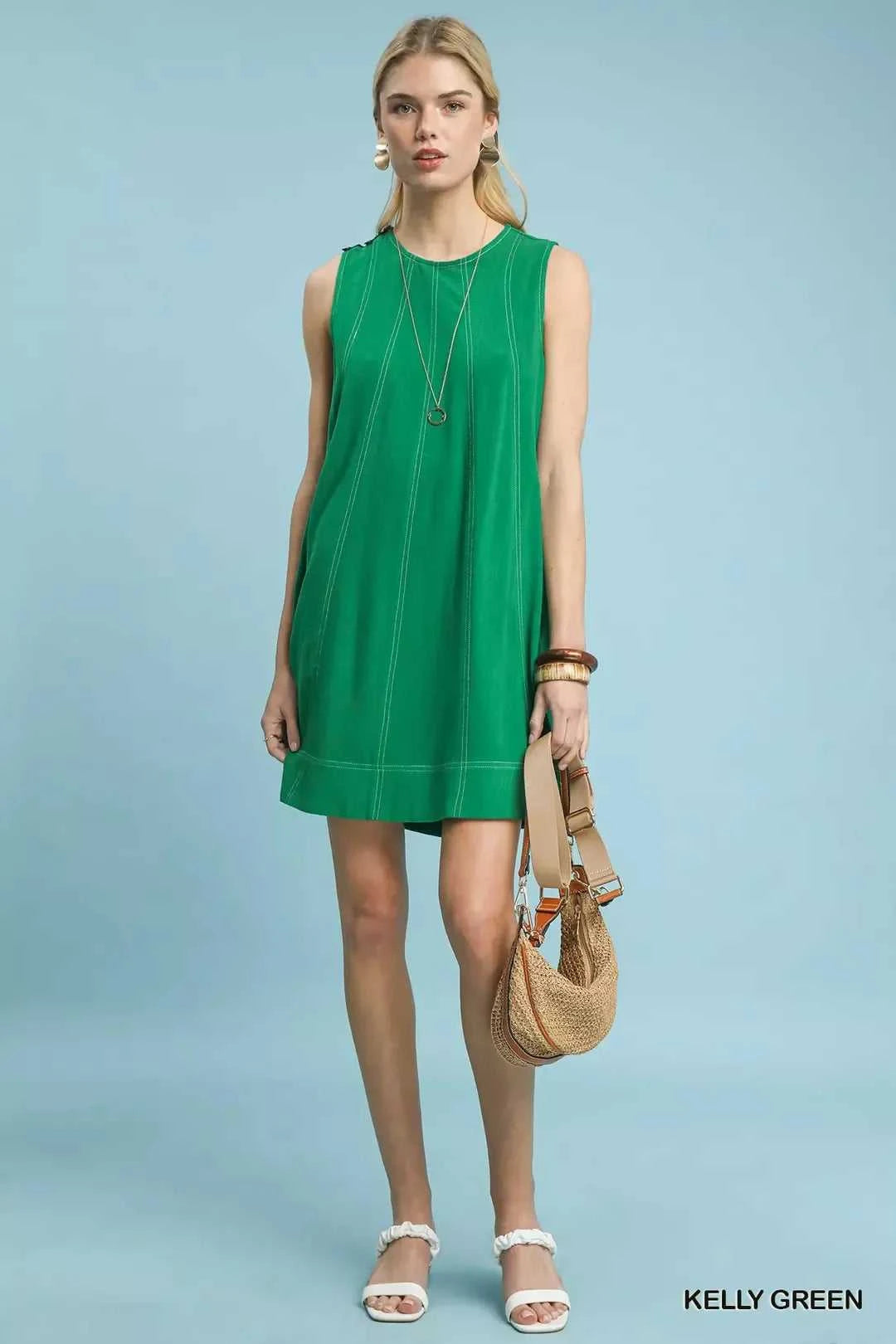 Umgee Linen Sleeveless Swing Dress 100100353311753 55 Affordable Fashion Under $100 Jerry's Apparel 