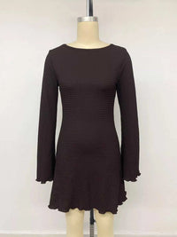 Long-Sleeve Waffle Knit Bodycon Mini Dress 101001131239554 32 Affordable Fashion Under $100 Jerry's Apparel 