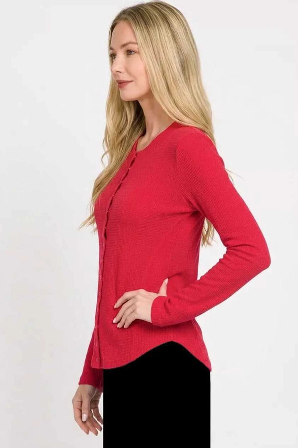 Zenana Double Knit Snap Button Shirts 100100521691952 28 Affordable Fashion Under $100 Jerry's Apparel 