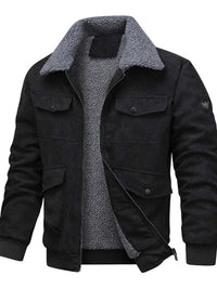 Men's Full Size Sherpa-Lined Corduroy Jacket Plus Size 100400669891949 79 Affordable Fashion Under $100 Jerry's Apparel 